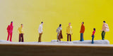 Maxbell 100pcs Painted Model Train People Figures Scale TT (1 to 100)