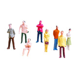 Maxbell 100pcs Painted Model Train People Figures Scale TT (1 to 100)