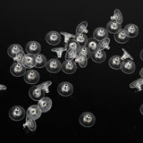 Maxbell 50 Pcs Earrings Backs Clutch With Plastic Pad