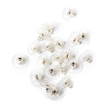 Maxbell 50 Pcs Earrings Backs Clutch With Plastic Pad