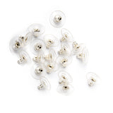 Maxbell 50 Pcs Earrings Backs Clutch With Plastic Pad