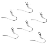 Maxbell 100 Pcs Silver Tone Alloy Earring Hooks for DIY Craft Jewelry