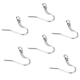 Maxbell 100 Pcs Silver Tone Alloy Earring Hooks for DIY Craft Jewelry