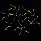 Maxbell 100 Pcs Gold Plated Earring Hooks