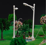 Maxbell 20pcs Model Single Head Street Lights Lamppost Scale 1/200