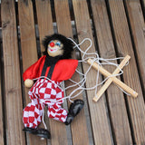 Maxbell 1pcs Wooden Clown Marionette Puppet Toy for Kids