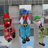 Maxbell 1pcs Wooden Clown Marionette Puppet Toy for Kids