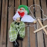 Maxbell 1pcs Wooden Clown Marionette Puppet Toy for Kids