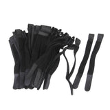 Maxbell Nylon Straps Cable Tie Wire Rope Hook and Loop Organiser 80pcs Black