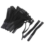 Maxbell Nylon Straps Cable Tie Wire Rope Hook and Loop Organiser 80pcs Black