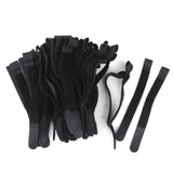 Maxbell Nylon Straps Cable Tie Wire Rope Hook and Loop Organiser 80pcs Black