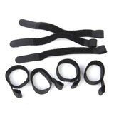 Maxbell Nylon Straps Cable Tie Wire Rope Hook and Loop Organiser 80pcs Black