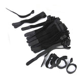 Maxbell Nylon Straps Cable Tie Wire Rope Hook and Loop Organiser 80pcs Black