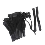 Maxbell Nylon Straps Cable Tie Wire Rope Hook and Loop Organiser 80pcs Black