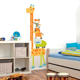 Maxbell Cartoon Giraffe Vinyl Wall Decal Stickers Kids Height Chart Measure