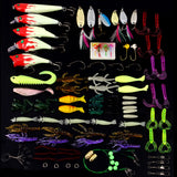 Maxbell 100pcs Bug Shrimp Bait Trolling Fishing Lures Tackle Bass Hooks Kit with Box