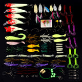 Maxbell 100pcs Bug Shrimp Bait Trolling Fishing Lures Tackle Bass Hooks Kit with Box