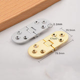 Maxbell 2Pcs Invisible Concealed Mount Stainless Steel Cabinet Blind Hinge Golden