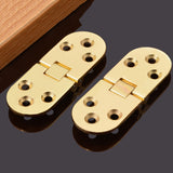 Maxbell 2Pcs Invisible Concealed Mount Stainless Steel Cabinet Blind Hinge Golden