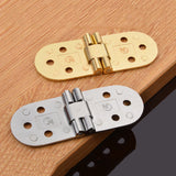 Maxbell 2Pcs Invisible Concealed Mount Stainless Steel Cabinet Blind Hinge Golden