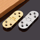 Maxbell 2Pcs Invisible Concealed Mount Stainless Steel Cabinet Blind Hinge Golden