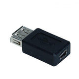 Maxbell USB Female to Mini 5 Pin Female Adapter Converter