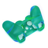 Maxbell Silicone Protective Skin Case Cover for Sony PS2 PS3 Controller - Blue-Green