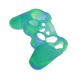 Maxbell Silicone Protective Skin Case Cover for Sony PS2 PS3 Controller - Blue-Green