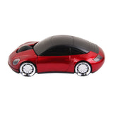Maxbell 2.4G Wireless Car LED Optical Mouse USB receiver for PC Laptop -Red
