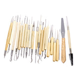 Maxbell 22Pcs Pottery Clay Sculpture Carving Tool Set