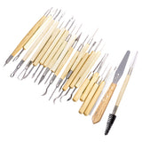 Maxbell 22Pcs Pottery Clay Sculpture Carving Tool Set
