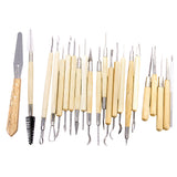 Maxbell 22Pcs Pottery Clay Sculpture Carving Tool Set