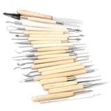 Maxbell 22Pcs Pottery Clay Sculpture Carving Tool Set