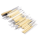 Maxbell 22Pcs Pottery Clay Sculpture Carving Tool Set