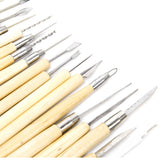 Maxbell 22Pcs Pottery Clay Sculpture Carving Tool Set
