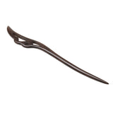 Maxbell Wooden Hair Pin Stick Chopstick Handmade Carved Hair Fork Black