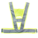 Maxbell MagiDeal High Visibility Safety Vest Gray Reflective Strips Fluorescent