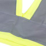 Maxbell MagiDeal High Visibility Safety Vest Gray Reflective Strips Fluorescent