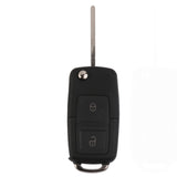 Maxbell 2 Button Pad Remote Flip Key Shell Case Cover Fits VW PASSAT GOLF BORA