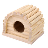 Maxbell Natural Wooden Hamster House Dome Toy Detachable for Hamster Mouse Gerbil