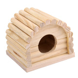 Maxbell Natural Wooden Hamster House Dome Toy Detachable for Hamster Mouse Gerbil