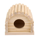 Maxbell Natural Wooden Hamster House Dome Toy Detachable for Hamster Mouse Gerbil