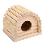 Maxbell Natural Wooden Hamster House Dome Toy Detachable for Hamster Mouse Gerbil