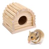 Maxbell Natural Wooden Hamster House Dome Toy Detachable for Hamster Mouse Gerbil