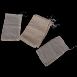 Maxbell 20 Reusable nut milk tea fruit juice Cotton mesh strain filter bag 15x10cm