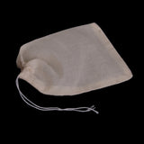 Maxbell 20 Reusable nut milk tea fruit juice Cotton mesh strain filter bag 15x10cm