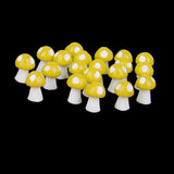 Maxbell 20x Miniature Dollhouse Bonsai Fairy Garden Landscape Mushroom Decor Yellow