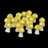 Maxbell 20x Miniature Dollhouse Bonsai Fairy Garden Landscape Mushroom Decor Yellow