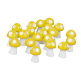 Maxbell 20x Miniature Dollhouse Bonsai Fairy Garden Landscape Mushroom Decor Yellow