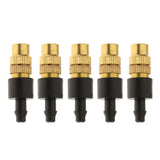 Maxbell 5pcs Adjustable Brass Sprayer Heads Nozzle for Misting Watering Irrigation